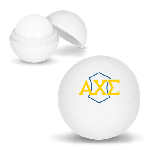  White Lip Moisturizer Ball - Official Fraternity Logo