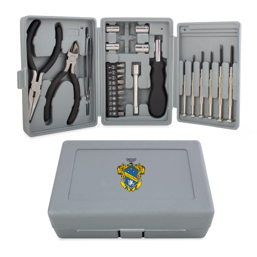 Compact 26 Piece Deluxe Tool Kit-Fraternity Crest