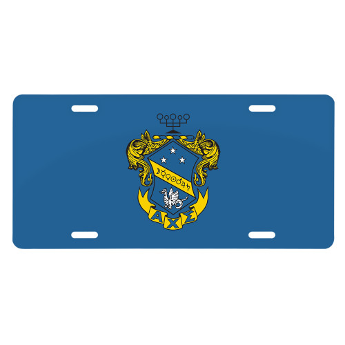  License Plate - Fraternity Crest