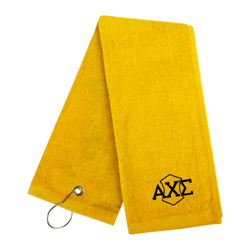  Gold Golf Towel - Official Fraternity Logo