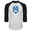 Thumbnail image for  White/Black Raglan Baseball T Shirt