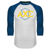 Thumbnail image for  White/Royal Raglan Baseball T Shirt
