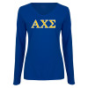 Thumbnail image for  Womens Royal Long Sleeve V Neck Tee 