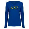 Thumbnail image for  Womens Royal Long Sleeve V Neck Tee 