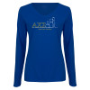 Thumbnail image for  Womens Royal Long Sleeve V Neck Tee 