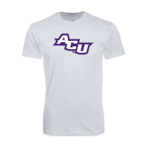  Next Level White SoftStyle T Shirt - Angled ACU