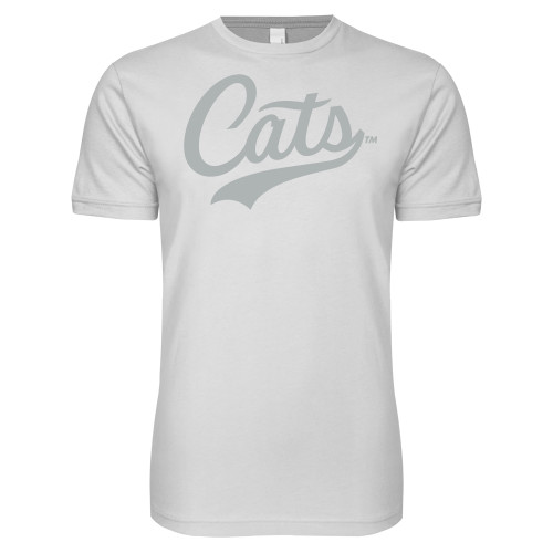  Next Level White SoftStyle T Shirt - ACU - Cats Script