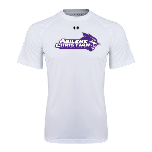  Under Armour White Tech Tee - Primary Logo