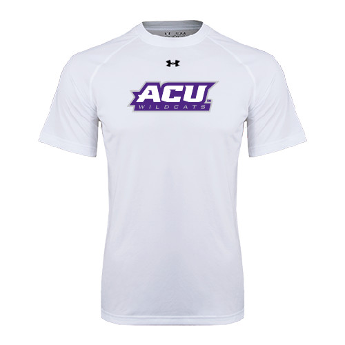  Under Armour White Tech Tee - ACU Wildcats