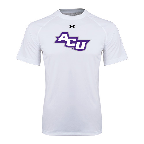  Under Armour White Tech Tee - Angled ACU