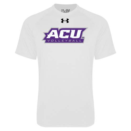 Under Armour White Tech Tee - Adidas - ACU Volleyball