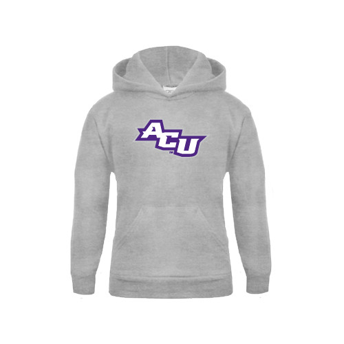  Youth Grey Fleece Hood - Angled ACU