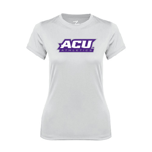  Womens White Performance Tee - Athletics
