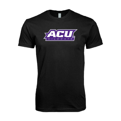  Next Level Black SoftStyle T Shirt - ACU Wildcats