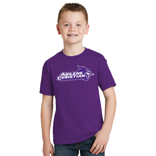  Youth Purple T Shirt - Primary Logo