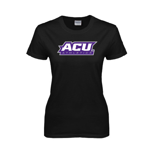  Womens Black Short Sleeve Tee - Athletics