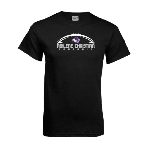  Black T Shirt - Wide Football Design