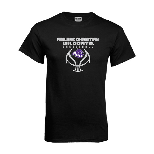  Black T Shirt - Design On Basketball