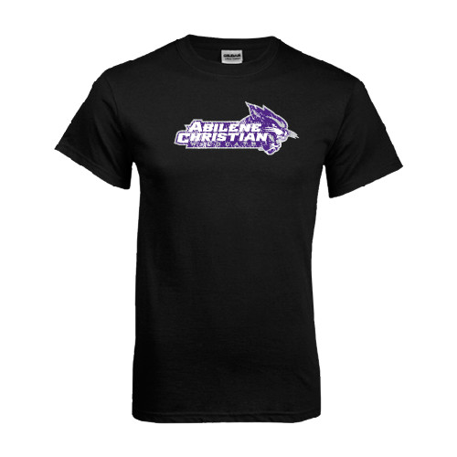  Black T Shirt - Primary Logo Distressed