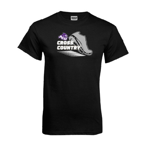  Black T Shirt - Cross Country Shoe Design