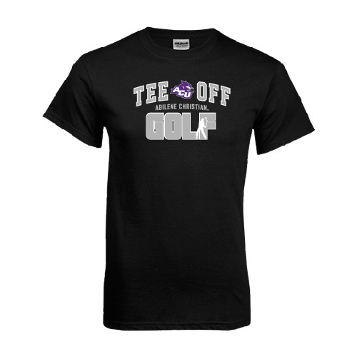  Black T Shirt - Tee Off Golf Design