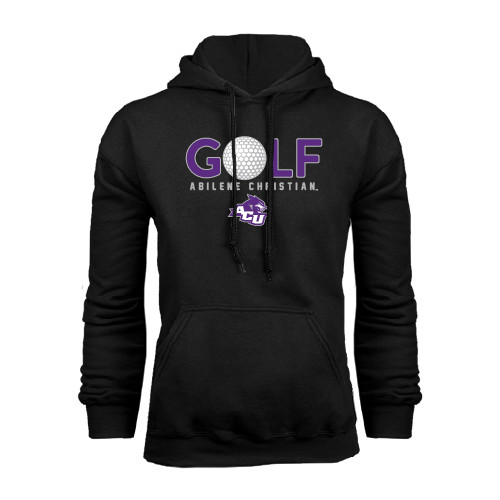  Black Fleece Hoodie - Golf Ball Design