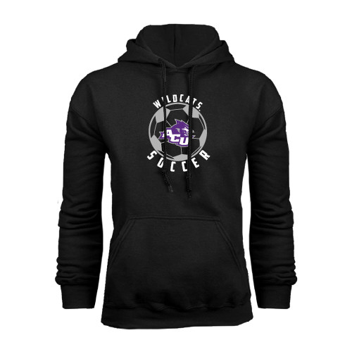  Black Fleece Hoodie - Soccer Ball Design