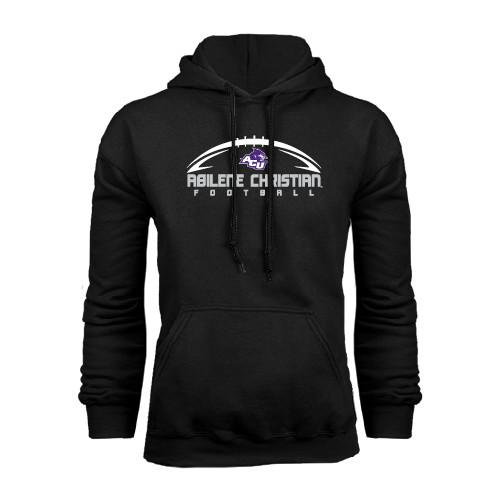  Black Fleece Hoodie - Wide Football Design