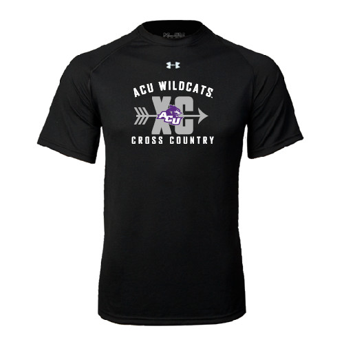  Under Armour Black Tech Tee - Cross Country Design