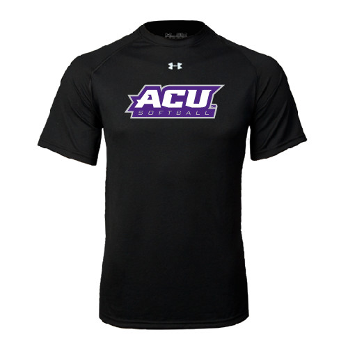 Under Armour Black Tech Tee - Softball