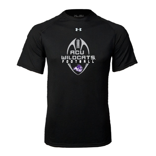  Under Armour Black Tech Tee - Tall Football Design