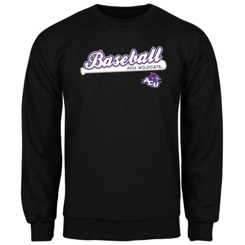  Black Fleece Crew - Baseball Script w/ Bat Design