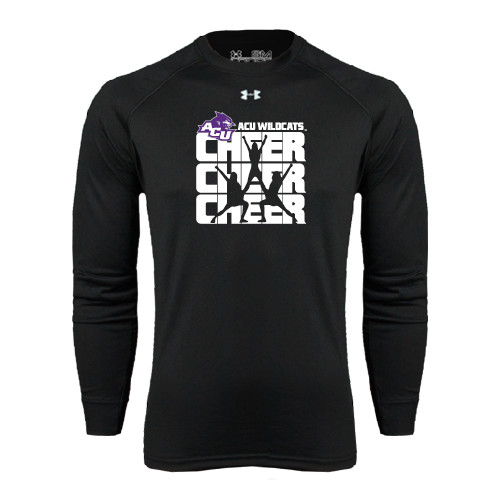  Under Armour Black Long Sleeve Tech Tee - Cheer