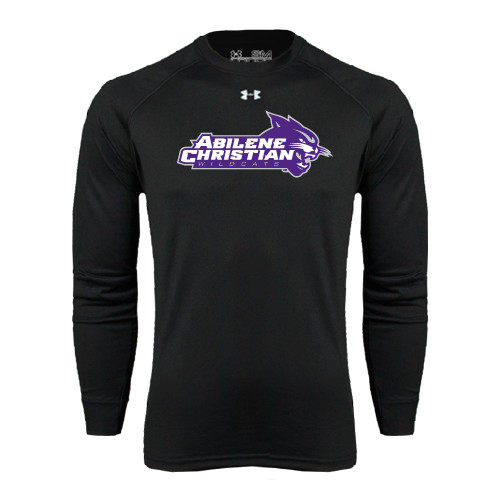  Under Armour Black Long Sleeve Tech Tee - Primary Logo