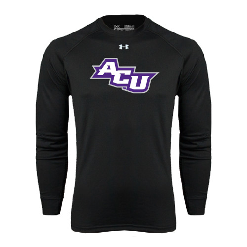  Under Armour Black Long Sleeve Tech Tee - Angled ACU
