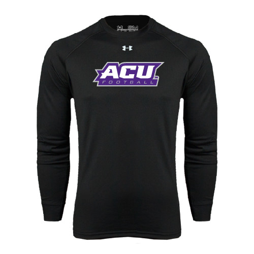  Under Armour Black Long Sleeve Tech Tee - Football