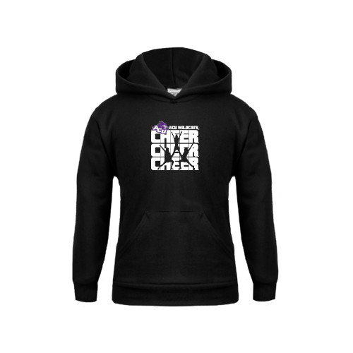  Youth Black Fleece Hoodie - Cheer