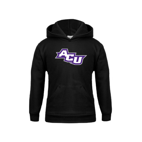  Youth Black Fleece Hoodie - Angled ACU