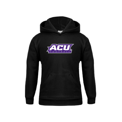  Youth Black Fleece Hoodie - Football