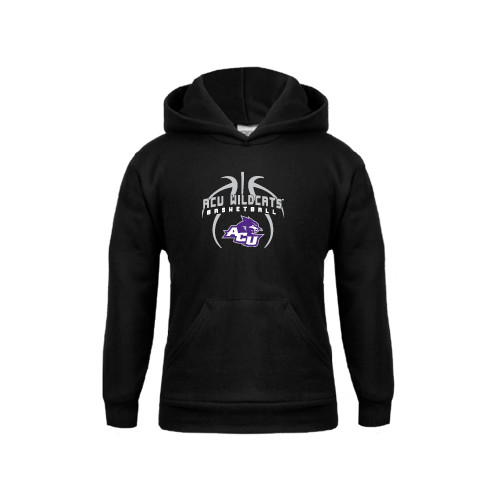  Youth Black Fleece Hoodie - Design On Basketball