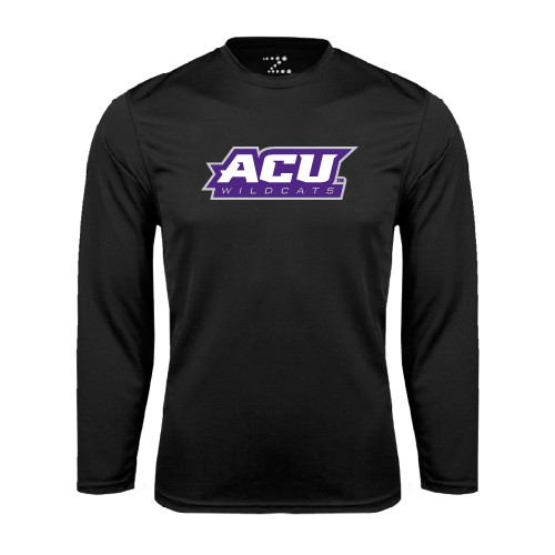  Black Performance Long Sleeve Shirt - ACU Wildcats