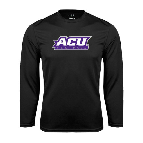  Black Performance Long Sleeve Shirt - Football