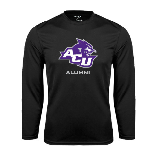  Black Performance Long Sleeve Shirt - Alumni