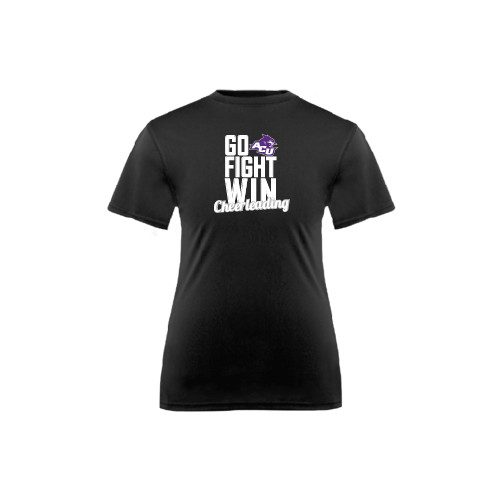  Youth Performance Black Tee - Go Fight Win