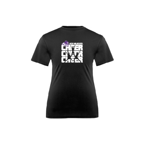  Youth Performance Black Tee - Cheer