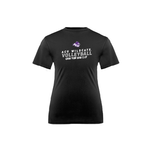  Youth Performance Black Tee - Can You Dig It - Volleyball