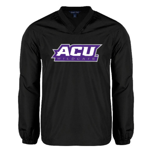  Black V Neck Raglan Windshirt - ACU Wildcats
