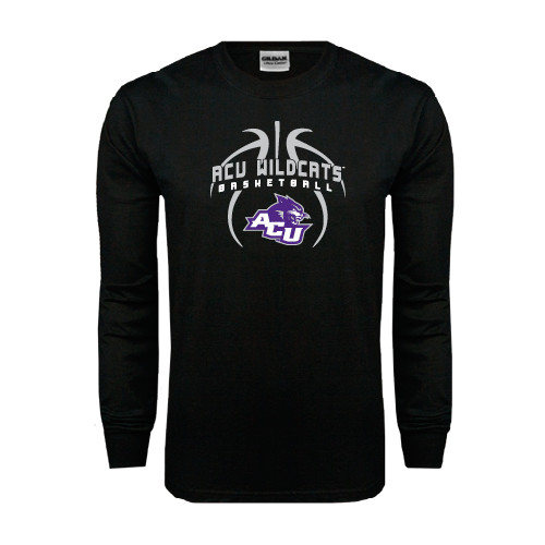  Black Long Sleeve T Shirt - Design On Basketball