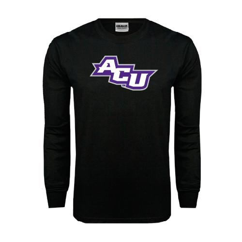  Black Long Sleeve T Shirt - Angled ACU