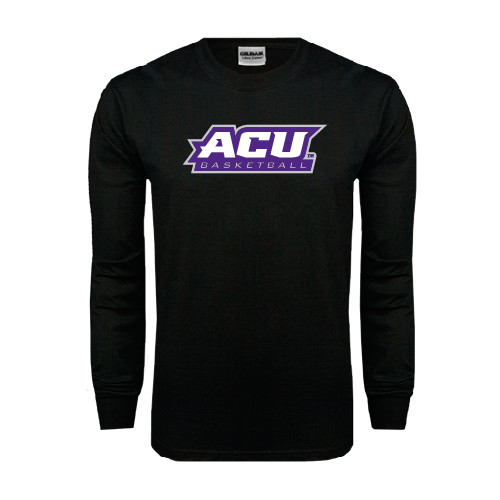  Black Long Sleeve T Shirt - Basketball